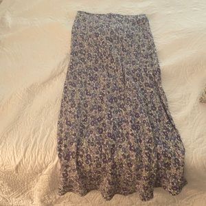 Floral midi skirt